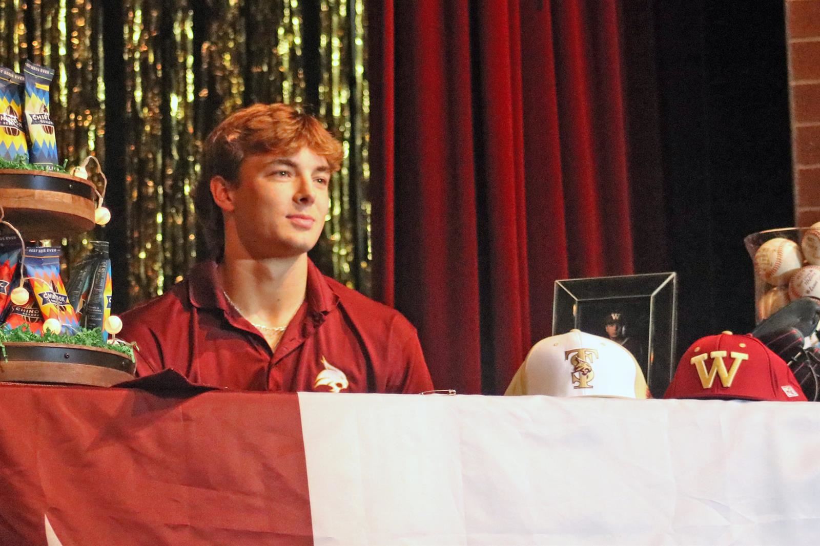 Cypress Woods High School senior Ethan Farris signed his letter of intent to play baseball at Texas State University.